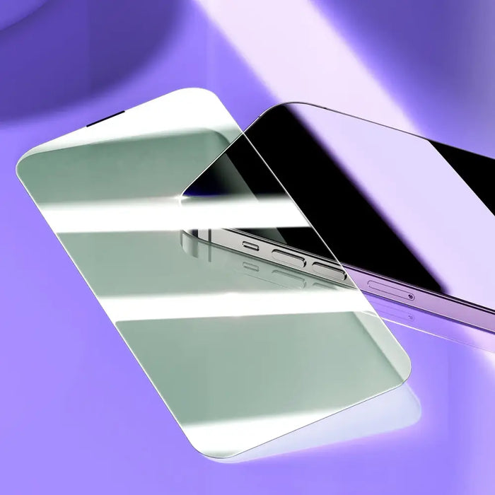 Baseus Full Screen Tempered Glass for iPhone 14 Pro with Anti Blue Light Filter and 0.3mm Speaker Cover + Mounting