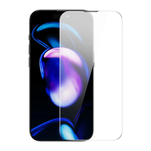 Baseus Full Screen Tempered Glass for iPhone 14 Pro with Speaker Cover 0.3mm + Mounting Frame - Cell phone tempered