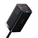 Baseus GaN3 Pro wall charger 2xUSB-C + 2xUSB 100W (black) - mains chargers<<<Chargers<<<GSM