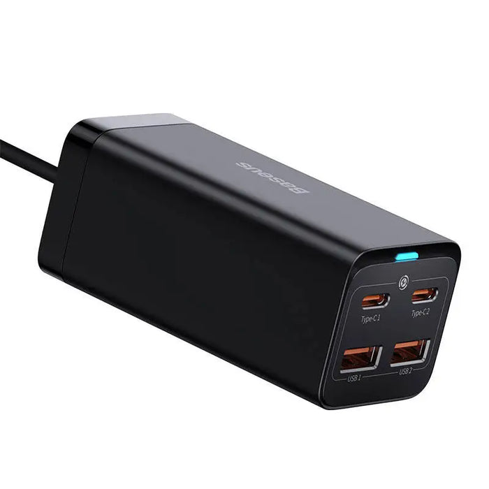 Baseus GaN3 Pro wall charger 2xUSB-C + 2xUSB 100W (black) - mains chargers<<<Chargers<<<GSM