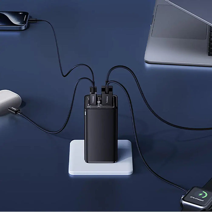 Baseus GaN6 Pro Charger 100W 2 x USB-C 2 x USB-A with Black USB-C Cable 100W 1m - Black - Cell phone USB