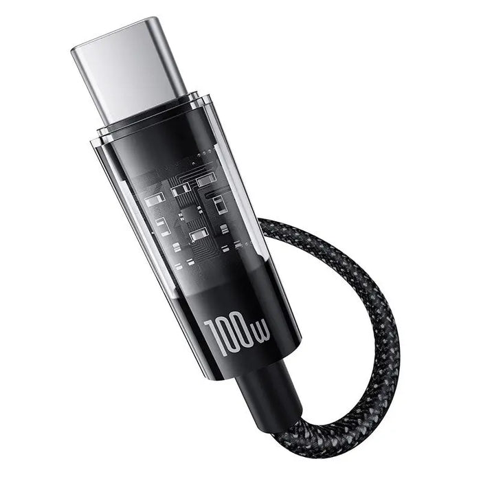 Baseus Gem USB A to USB C fast charging cable 2 m 100 W Black - USB cablesAKG-KAB<<<GSM accessoriesAKG<<<ActionPL