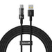 Baseus Gem USB A to USB C fast charging cable 2 m 100 W Black - USB cablesAKG-KAB<<<GSM accessoriesAKG<<<ActionPL