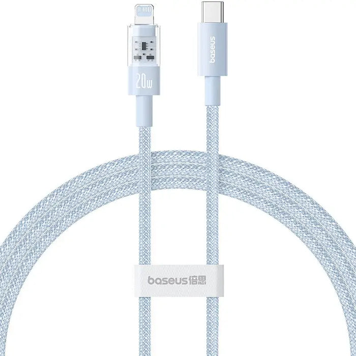 Baseus Gem USB-C - Lightning PD 20W - cable for charging and synchronising Apple devices 1m (blue) - USB