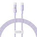Baseus Gem USB C to USB C fast charging cable 1 m 100 W Purple - USB cablesAKG-KAB<<<GSM accessoriesAKG<<<ActionPL