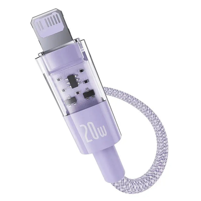 Baseus Gem USB-C to iP fast charging cable 1 m 20 W Purple - USB cablesAKG-KAB<<<GSM accessoriesAKG<<<ActionPL