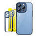 Baseus Glitter Transparent Case and Tempered Glass set for iPhone 14 Pro Max (blue) - For smartphones<<<Tempered glass