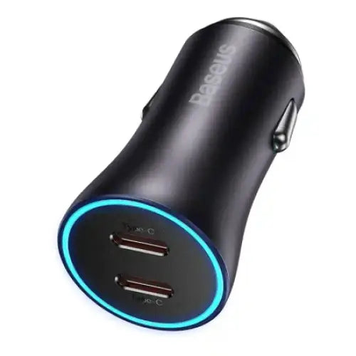 Baseus Golden Contactor Pro car charger 2x USB-C 40W (Dark Gray) - Car chargers<<<Chargers<<<GSM