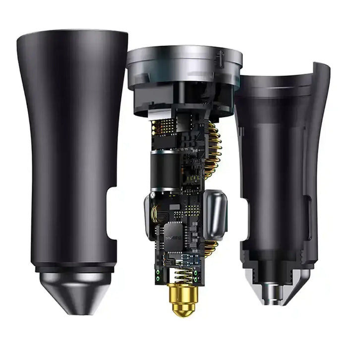 Baseus Golden Contactor Pro car charger 2x USB-C 40W (Dark Gray) - Car chargers<<<Chargers<<<GSM