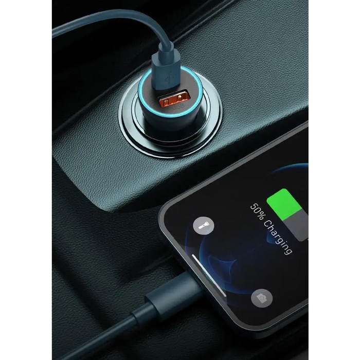 Baseus Golden Contactor Pro car charger USB + USB-C QC4.0+ PD SCP 40W (blue) - Car charger<<<Основна<<<DunaXML&&&Car