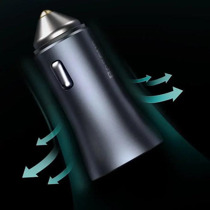 Baseus Golden Contactor Pro car charger USB + USB-C QC4.0+ PD SCP 40W (blue) - Car charger<<<Основна<<<DunaXML&&&Car