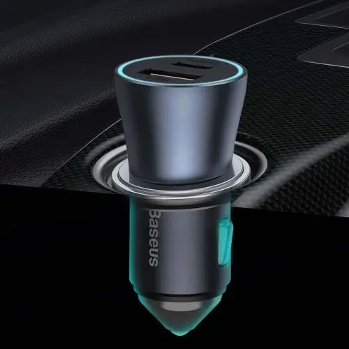 Baseus Golden Contactor Pro car charger USB + USB-C QC4.0+ PD SCP 40W (blue) - Car charger<<<Основна<<<DunaXML&&&Car