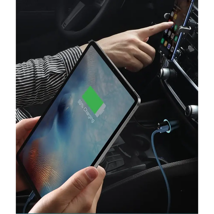 Baseus Golden Contactor Pro car charger USB + USB-C QC4.0+ PD SCP 40W (blue) - Car charger<<<Основна<<<DunaXML&&&Car