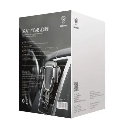 Baseus gravitational grip on the car grid - black - Car mount<<<Accessories<<<Основна<<<DunaXML&&&Phone holders<<<Car
