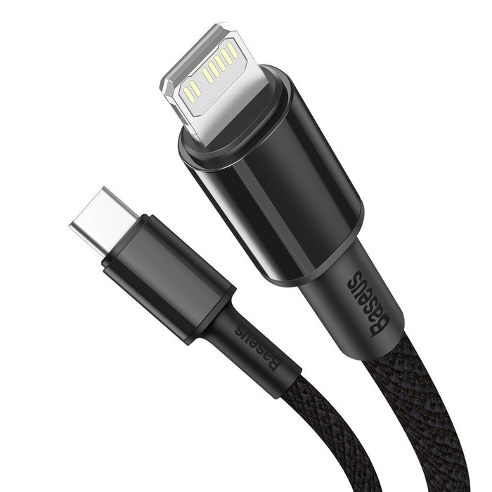 Baseus High Density Braided Cable Type-C to Lightning PD 20W 1m (Black) - USB-C to Lightning<<<USB cables<<<GSM