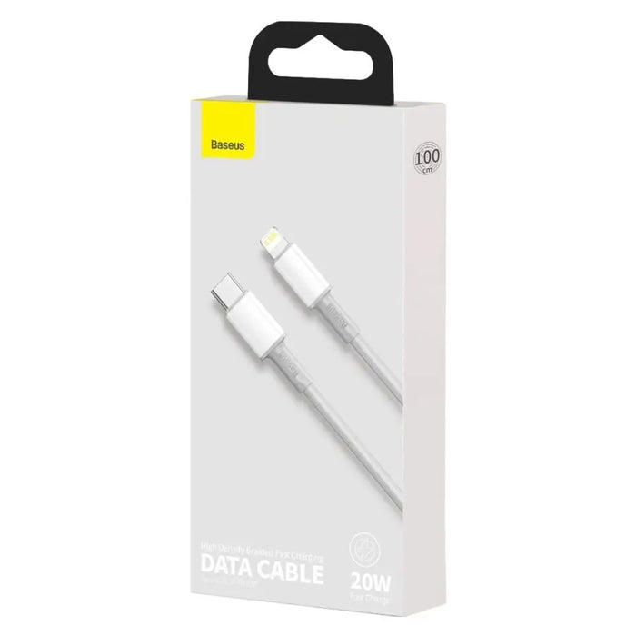 Baseus High Density Braided Cable Type-C to Lightning PD 20W 1m (white) - USB-C to Lightning<<<USB cables<<<GSM