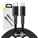Baseus High Density Braided Cable Type-C to Lightning PD 20W 2m (Black) - USB-C to Lightning<<<USB cables<<<GSM