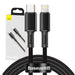 Baseus High Density Braided Cable Type-C to Lightning PD 20W 2m (Black) - USB-C to Lightning<<<USB cables<<<GSM