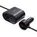 Baseus High Efficiency Pro 2x cigarette lighter socket adapter with USB-A USB-C 30W charger - black - Cell phone USB