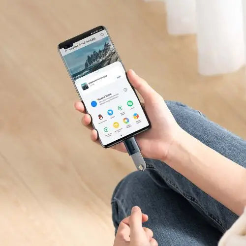 Baseus Ingenuity USB-C to USB-A adapter OTG (blue) - Converter<<<Accessories<<<Основна<<<DunaXML&&&Adapters connectors