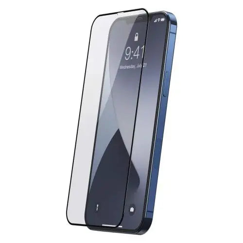Baseus iPhone 12 mini 0.25 mm Full-screen full-glass Tempered Glass (2pcs) Black (SGAPIPH54N-KC01) - iPhone 12