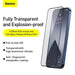Baseus iPhone 12 mini 0.25 mm Full-screen full-glass Tempered Glass (2pcs) Black (SGAPIPH54N-KC01) - iPhone 12