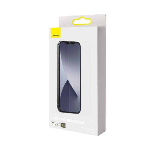 Baseus iPhone 12 Pro Max 0.3 mm Full-glass Tempered Glass (2pcs) White (SGAPIPH67N-LS02) - iPhone 12 Pro