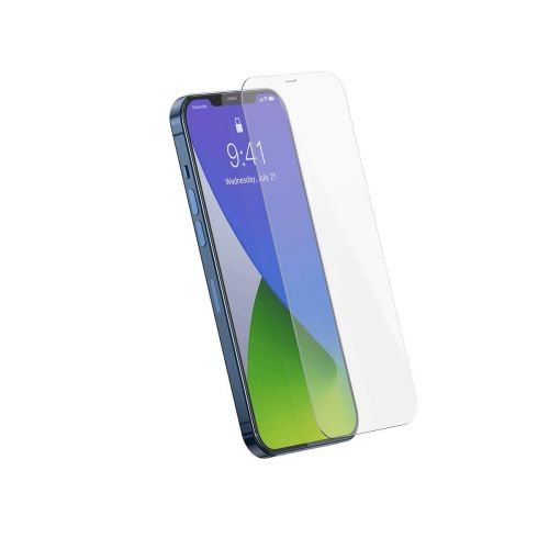 Baseus iPhone 12 Pro Max 0.3 mm Full-glass Tempered Glass (2pcs) White (SGAPIPH67N-LS02) - iPhone 12 Pro