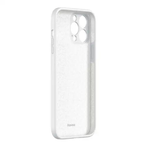 Baseus iPhone 13 Pro case Liquid Silica Gel Protective White (ARYT000402) - iPhone 13