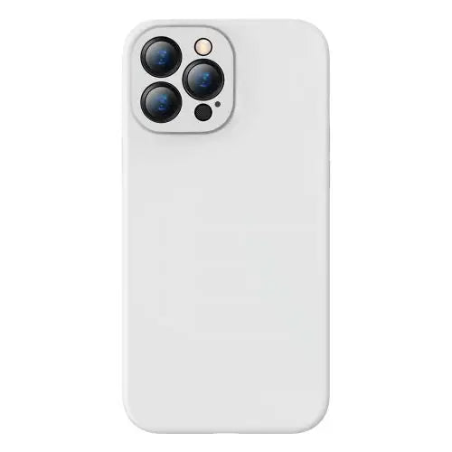 Baseus iPhone 13 Pro case Liquid Silica Gel Protective White (ARYT000402) - iPhone 13