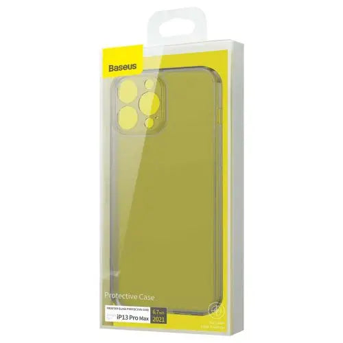 Baseus iPhone 13 Pro Max case Frosted Glass Protective Black (ARWS000501) - iPhone 13 Pro