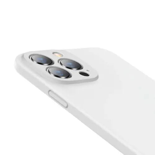 Baseus iPhone 13 Pro Max case Liquid Silica Gel Protective White (ARYT000502) - iPhone 13 Pro