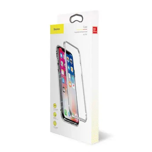 Baseus iPhone X case Magnetite hardware Silver (WIAPIPHX-CS0S) - iPhone X/Xs acc<<<Accessories<<<Основна<<<DunaXML