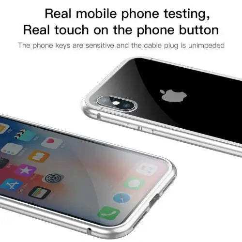 Baseus iPhone X case Magnetite hardware Silver (WIAPIPHX-CS0S) - iPhone X/Xs acc<<<Accessories<<<Основна<<<DunaXML