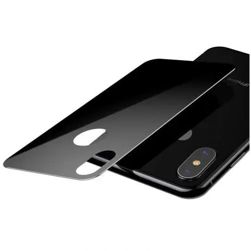 Baseus iPhone Xs 0.3 mm Full coverage curved T-Glass rear Protector Black (SGAPIPH58-BM01) - iPhone X/Xs