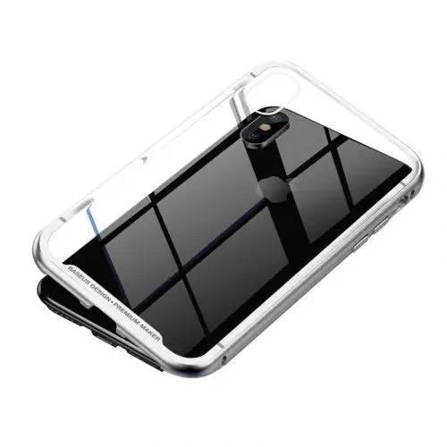 Baseus iPhone Xs Max case Magnetite hardware Silver (WIAPIPH65-CS0S) - iPhone Xs Max
