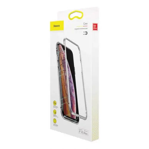 Baseus iPhone Xs Max case Magnetite hardware Silver (WIAPIPH65-CS0S) - iPhone Xs Max