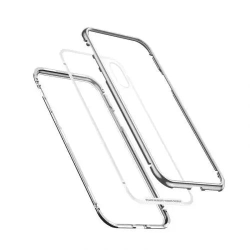 Baseus iPhone Xs Max case Magnetite hardware Silver (WIAPIPH65-CS0S) - iPhone Xs Max