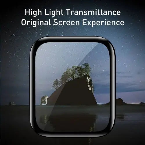 Baseus iWatch 0.2 mm Full-screen curved T-Glass soft screen protector 44mm Black (SGAPWA4-H01)