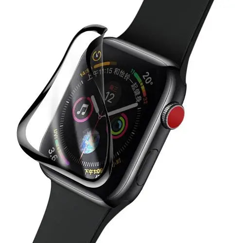 Baseus iWatch 0.2 mm Full-screen curved T-Glass soft screen protector 44mm Black (SGAPWA4-H01)