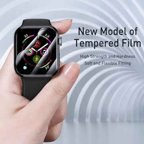 Baseus iWatch 0.2 mm Full-screen curved T-Glass soft screen protector 44mm Black (SGAPWA4-H01)