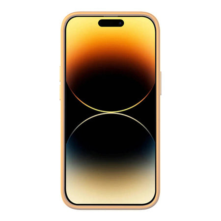Baseus Liquid Silica Gel Case for iPhone 14 Pro Max (Sunglow)+ tempered glass + cleaning kit - Protective cases