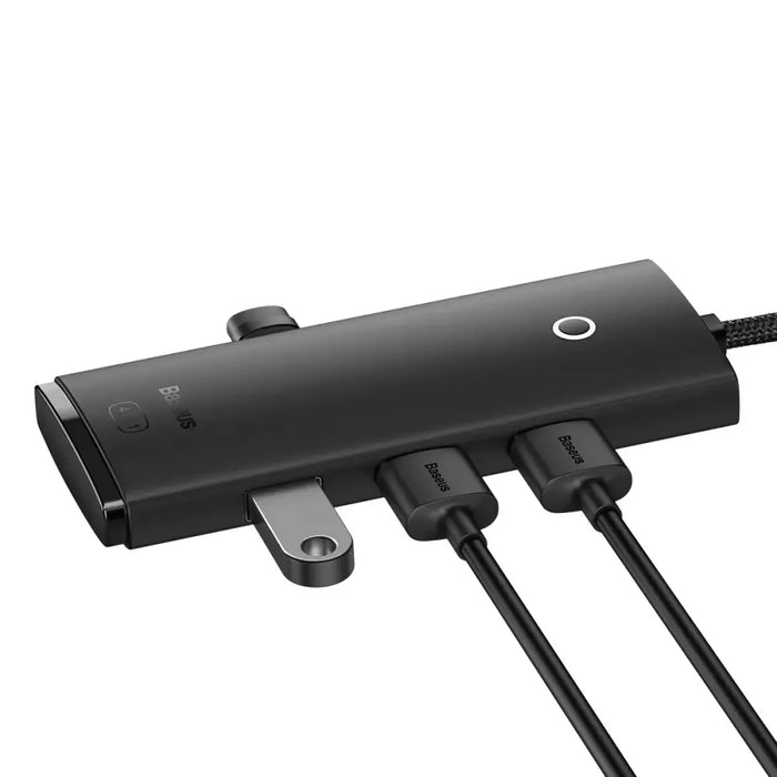Baseus Lite Series Hub 4in1 USB-C to 4x USB 3.0 + USB-C 25cm (Black)