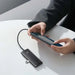 Baseus Lite Series Hub 4in1 USB-C to 4x USB 3.0 + USB-C 25cm (Black)