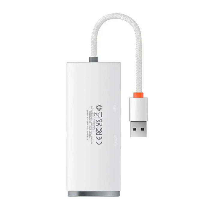Baseus Lite Series Hub 4in1 USB to 4x USB 3.0 25cm (White) - Hubs<<<IT Accessories<<<InnproXML