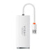 Baseus Lite Series Hub 4in1 USB to 4x USB 3.0 25cm (White) - Hubs<<<IT Accessories<<<InnproXML