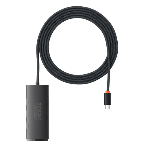 Baseus Lite Series HUB USB Type C adapter - 4x USB 3.0 2m black (WKQX030501) - USB