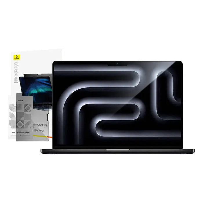 Baseus Magic Drawing magnetic protective privacy overlay for MacBook Pro 16’’ (2021/2023) + cleaning kit (transparent)