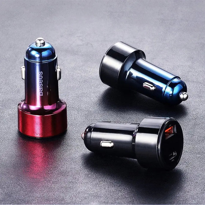 Baseus Magic Series Dual QC - Quick Charge 3.0 2x USB 45W 6A car charger black (CCMLC20A-01) - Cell phone USB