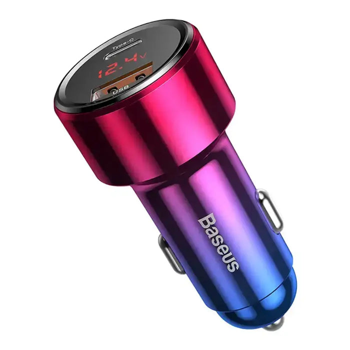 Baseus Magic USB + USB-C QC 4.0 PD 45W car charger (red-blue). - Car chargers<<<Chargers<<<GSM
